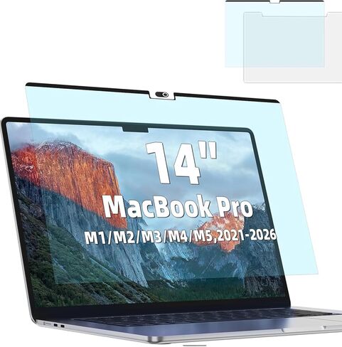 [2 Pack] Magnetic 21.5 in Computer Anti Blue Light Screen Protector for16:9 Aspect Ratio Widescreen Monitor, Eye Protection Anti-Glare Light Computer Screen Protector, Removable 21.5in Protective Film in Saudi Arabia