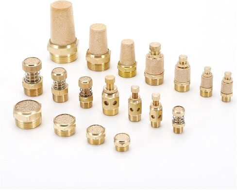 كاتم صوت عادم هوائي /8 1/4 3/8 1/2 خيط طويل وقصير BSL M5 قطعة واحدة (Short-SLM، 1/2") in Saudi Arabia