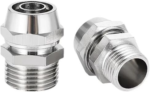 PC4 6 8 10 12mm Pipe Tube To 1/8 1/4 3/8 1/2 Trachea Screw Fittings Copper Pneumatic Components Joint 50Pcs(PC12-01) in Saudi Arabia