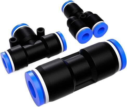 Pneumatic Fitting Pipe Connector Tube Release Water Hose Plastic 4/6/8/10/12/14mm PY Connectors 1Pcs(PY-10PCS,14mm) in Saudi Arabia
