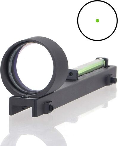 1X28 Green Dot Sight Lightweight Optics Scope Outdoor Sport Sight Tactical Green Fiber Optic Dot Sight Fully Coated Scope with Center Dot, for 5.5-10mm Rib Rail in Kuwait
