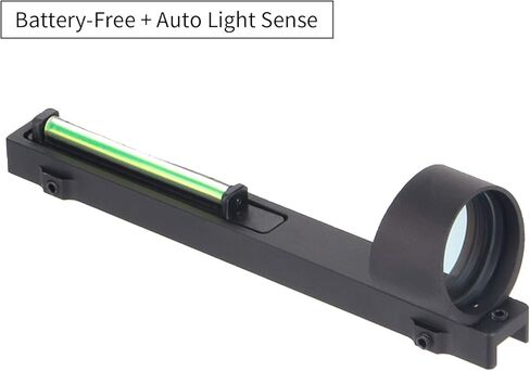 1X28 Green Dot Sight Lightweight Optics Scope Outdoor Sport Sight Tactical Green Fiber Optic Dot Sight Fully Coated Scope with Center Dot, for 5.5-10mm Rib Rail in Kuwait