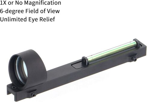 1X28 Green Dot Sight Lightweight Optics Scope Outdoor Sport Sight Tactical Green Fiber Optic Dot Sight Fully Coated Scope with Center Dot, for 5.5-10mm Rib Rail in Kuwait