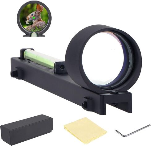 1X28 Green Dot Sight Lightweight Optics Scope Outdoor Sport Sight Tactical Green Fiber Optic Dot Sight Fully Coated Scope with Center Dot, for 5.5-10mm Rib Rail in Kuwait