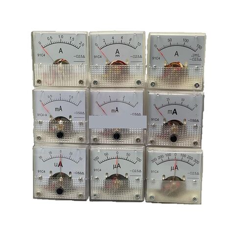 91C4-A/MA/UA DC Pointer Type Ammeter 1A 2A 3A 5A 10A 15A 10MA 20MA 100MA 50MA 50UA 100UA 250UA 200UA Analog Mechanics Plate Tabl 1Pcs(1A) in Saudi Arabia