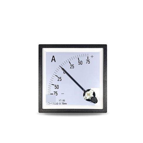 CP96 Positive and Negative Ammeter 75mv Input Two-Way 50A 100A 200A±DC Pointer SQ96 DH96 1Pcs(-75A to 75A 75mV) in Saudi Arabia