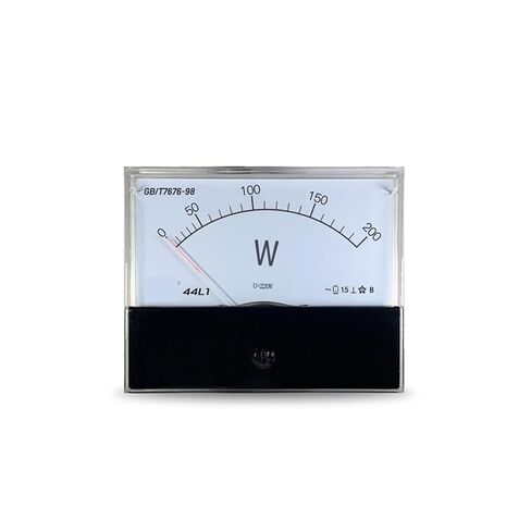 44L1 Single-Phase 220V AC Power Meter 100W 200W Pointer Wattmeter 80 * 100mm Current and Voltage 1Pcs in Saudi Arabia