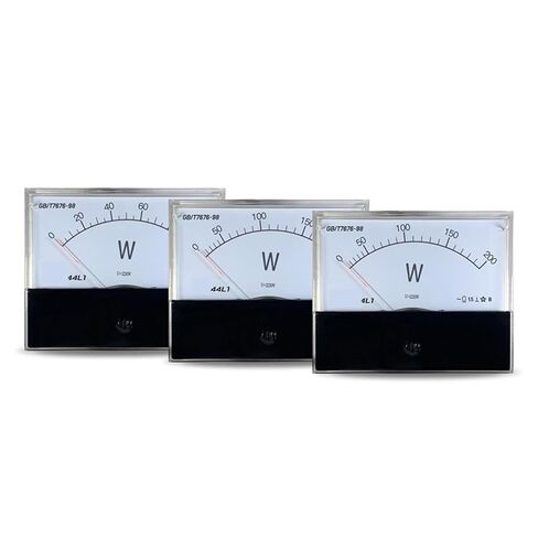 44L1 Single-Phase 220V AC Power Meter 100W 200W Pointer Wattmeter 80 * 100mm Current and Voltage 1Pcs in Saudi Arabia