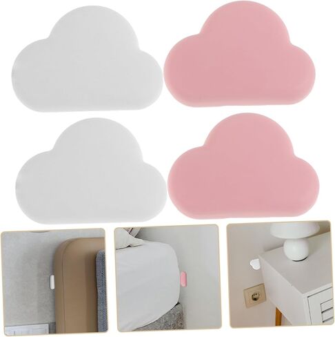TEHAUX 4pcs Door Wall Protector Adhesive Bumper Pads for Cabinet Door Frame Table in Saudi Arabia