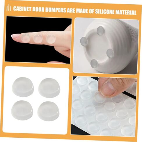 Silicone Cabinet Door Bumpers Sound Dampening 10-Piece Set for Drawer Stoppers and Furniture Protection in Saudi Arabia