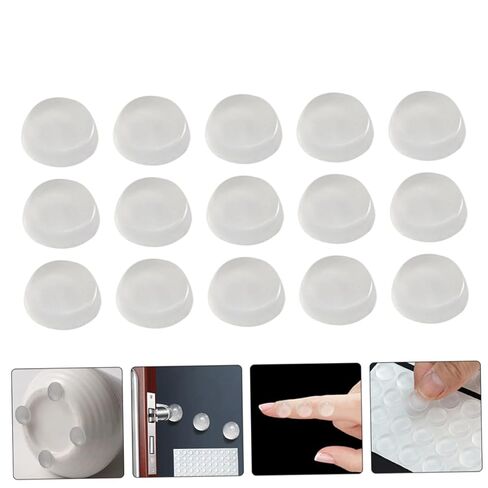 Silicone Cabinet Door Bumpers Sound Dampening 10-Piece Set for Drawer Stoppers and Furniture Protection in Saudi Arabia
