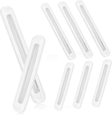 TEHAUX 8Pcs Cabinet Door Bumper Adhesive Protector for Walls Multifunctional Collision Strip Noise Reduction Pads for Cabinet Furniture and Door Handles Easy to Install in Saudi Arabia