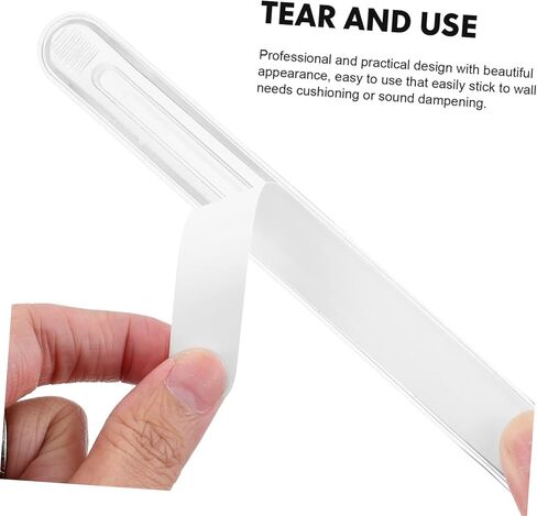 TEHAUX 8Pcs Cabinet Door Bumper Adhesive Protector for Walls Multifunctional Collision Strip Noise Reduction Pads for Cabinet Furniture and Door Handles Easy to Install in Saudi Arabia
