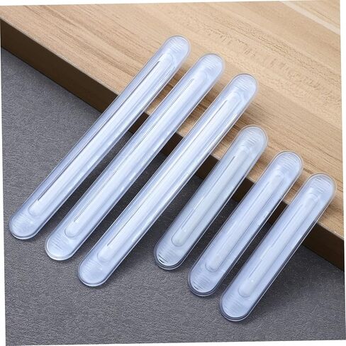 TEHAUX 8Pcs Cabinet Door Bumper Adhesive Protector for Walls Multifunctional Collision Strip Noise Reduction Pads for Cabinet Furniture and Door Handles Easy to Install in Saudi Arabia