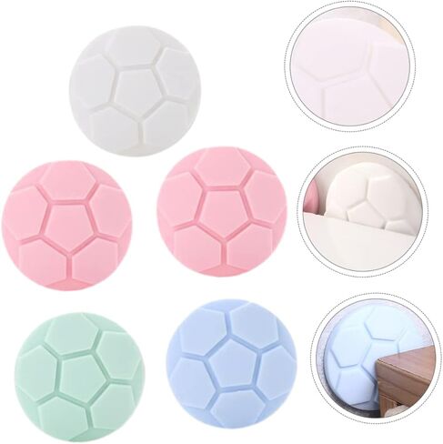 DOITOOL 5-Piece Silicone Anti-Collision Pads for Washing Machines Noise Reduction Door Bumpers Vibration Dampening Stickers for Appliances Suitable for Home Use Random Color in Saudi Arabia