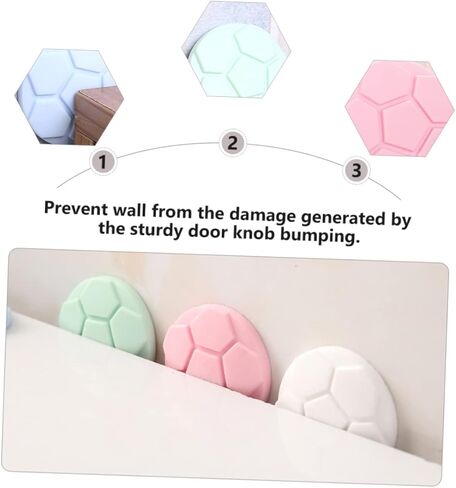 DOITOOL 5-Piece Silicone Anti-Collision Pads for Washing Machines Noise Reduction Door Bumpers Vibration Dampening Stickers for Appliances Suitable for Home Use Random Color in Saudi Arabia