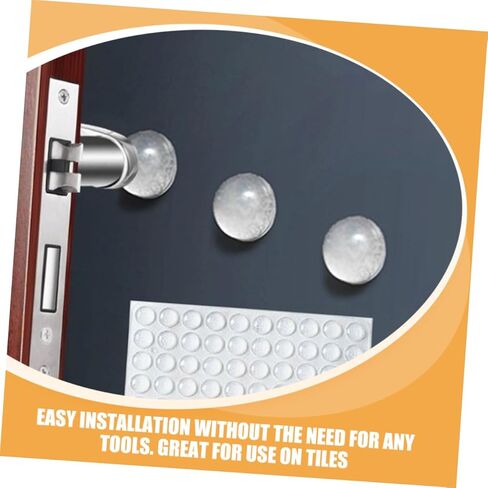 Cabilock Silicone Cabinet Door Bumpers 64-Piece Set Sound Dampening Pads for Cabinets Drawer and Cupboard Door Stoppers Self-Adhesive Bumper Pads in Saudi Arabia