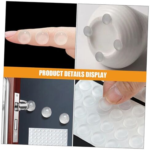 Homoyoyo Transparent Cabinet Bumpers Sound Dampening Pads for Noise Reduction and Shock Absorption for Home Furniture Protection in Saudi Arabia