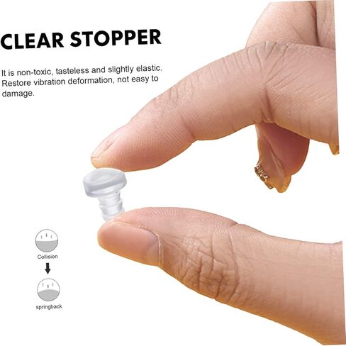 200 Pcs Cabinet Door Bumpers Self-Adhesive PVC Anti-Collision Pads for Furniture Noise-Dampening Stop Bumpers for Drawers and Cabinets in Saudi Arabia