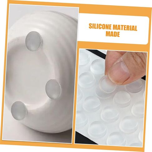 Hemobllo Self Adhesive Cabinet Door Bumpers Shock Absorbing Pads for Kitchen Cabinets and Drawers Noise Dampening Protectors for Homes Pets in Saudi Arabia