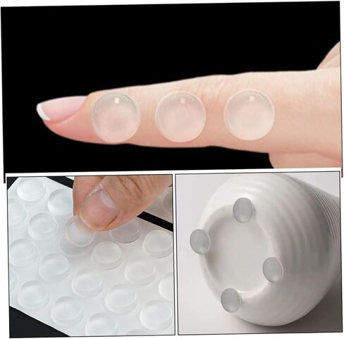 Hemobllo Self Adhesive Cabinet Door Bumpers Shock Absorbing Pads for Kitchen Cabinets and Drawers Noise Dampening Protectors for Homes Pets in Saudi Arabia