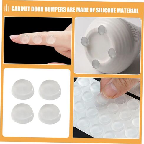 Hemobllo Self Adhesive Cabinet Door Bumpers Shock Absorbing Pads for Kitchen Cabinets and Drawers Noise Dampening Protectors for Homes Pets in Saudi Arabia