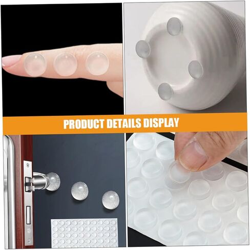 Hemobllo Self Adhesive Cabinet Door Bumpers Shock Absorbing Pads for Kitchen Cabinets and Drawers Noise Dampening Protectors for Homes Pets in Saudi Arabia