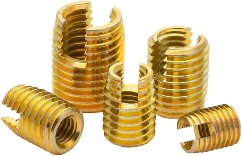 RWRAPS 1-10 قطع من صواميل الأكمام المشقوقة M2 M2.5 M3 M4M5~M20 من الفولاذ المقاوم للصدأ/خيط مجلفن، إدراج خيط ذاتي التنصت، صامولة برغي مشقوق (فولاذ كربوني، M18xM22x24mm-1pcs) in Kuwait