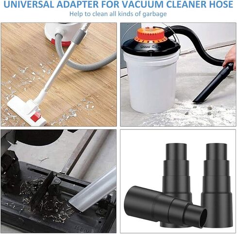 3Pcs Vacuum Cleaner Adapter Reusable Vacuum Hose Adapter Professional Extraction Hose Adaptor Replacement 25/30 / 34 / 42mm for Tool in Saudi Arabia
