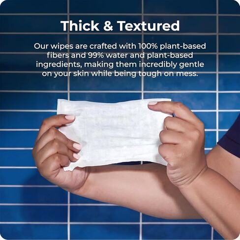 Squatty Potty Flushable Wipes - 3 Pack (150 Total Wipes) - 99% Water & Plant-Based - Green Tea, Cucumber & Aloe Spa Scent - pH Balanced - Septic Safe Adult Wet Wipes in Saudi Arabia