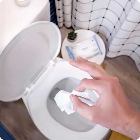 Squatty Potty Flushable Wipes - 3 Pack (150 Total Wipes) - 99% Water & Plant-Based - Green Tea, Cucumber & Aloe Spa Scent - pH Balanced - Septic Safe Adult Wet Wipes in Saudi Arabia
