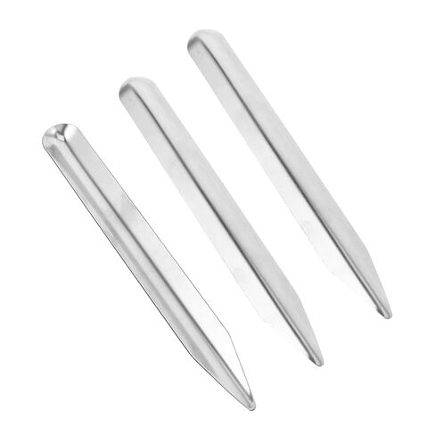 Luxshiny 3pcs Stainless Steel Lab Mixing Tool Shovel Spoon Jewelry Shovel Curved Bead Scoop for Powders Scraper Tool in Saudi Arabia