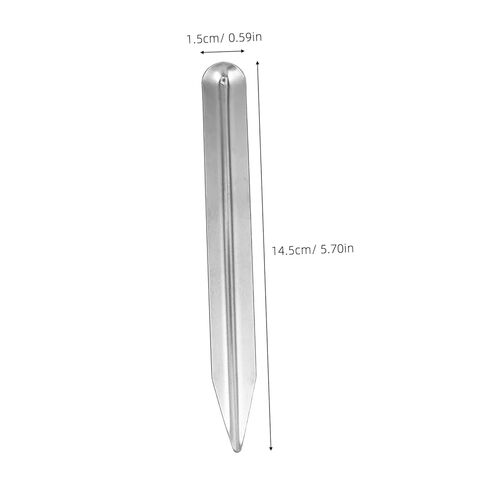 Luxshiny 3pcs Stainless Steel Lab Mixing Tool Shovel Spoon Jewelry Shovel Curved Bead Scoop for Powders Scraper Tool in Saudi Arabia