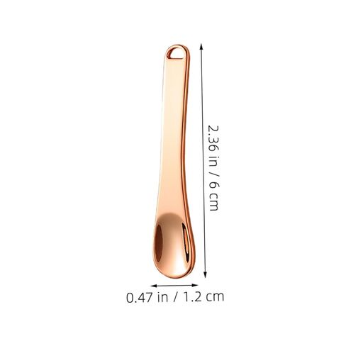 6pcs Zinc Alloy Eye Cream Spoon Gold Silver Rose Gold Face Mask Spatulas Skincare Makeup Spoons Mini Facial Applicators in Saudi Arabia