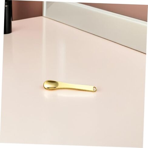 6pcs Zinc Alloy Eye Cream Spoon Gold Silver Rose Gold Face Mask Spatulas Skincare Makeup Spoons Mini Facial Applicators in Saudi Arabia