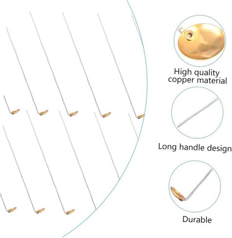 15pcs Copper Combustion Spoons for Laboratory Use 21-24cm Heating and Material Addition Tools Educational Equipment for Chemistry Experiments in Saudi Arabia