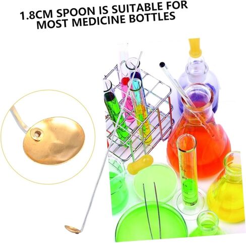 15pcs Copper Combustion Spoons for Laboratory Use 21-24cm Heating and Material Addition Tools Educational Equipment for Chemistry Experiments in Saudi Arabia