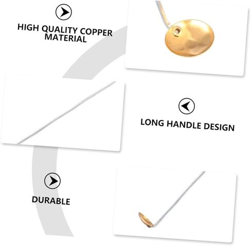 15pcs Copper Combustion Spoons for Laboratory Use 21-24cm Heating and Material Addition Tools Educational Equipment for Chemistry Experiments in Saudi Arabia