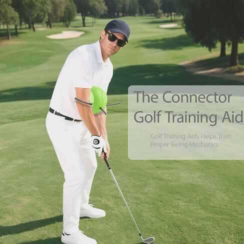 The Connector Golf Training Aid,Simple and Effective Training Tool,Golf Swing Trainer for Posture Correction Practice,Golf Training Aids Helps Train Proper Swing Mechanics,Arm Structure in Kuwait