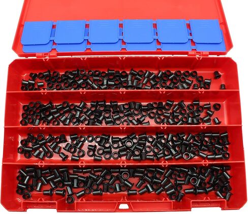 Kydex Eyelets Assortment Kit 1/4 inch GS 8-8, 8-9, 8-10, 8-12 by QuickClip Pro USA Mil-Spec Brass Black Oxide 1/4" DIY Grommets for Gun Holsters + Knife Sheaths (400pcs GS Size 8,9,10,12) in Kuwait