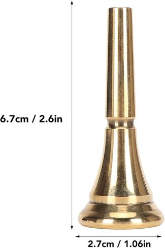 Restokki Gold Horn Mouthpiece Standard Brass French Horn Mouthpiece for Concerts Stage in Saudi Arabia