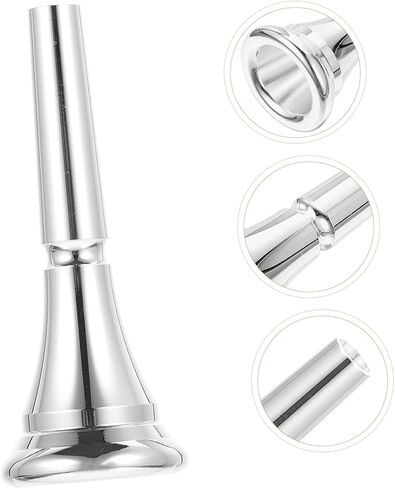 Horn Copper Mouthpiece Replacement Accessory for Horn Players Durable Instrument Part for Beginners Intermediate Professional Use Convenient Design for Enhanced Performance in Saudi Arabia