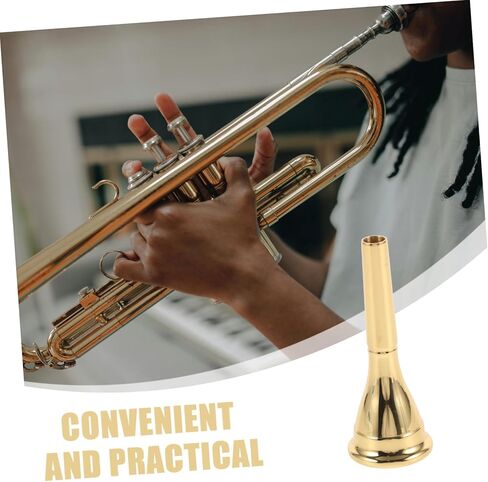 Vaguelly Copper French Horn Mouthpiece Durable Metal Mouthpiece Accessory for Concerts Elegant Design Easy to Install Smooth Polished Finish for Optimal Performance in Saudi Arabia