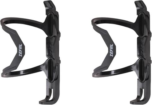 ZEFAL Pulse Z2 Pack – Two Side Introduction Bicycle Bottle Cages – for Limited Space Frames – 40 g Each Bottle Holder – Made in France, Black in Saudi Arabia