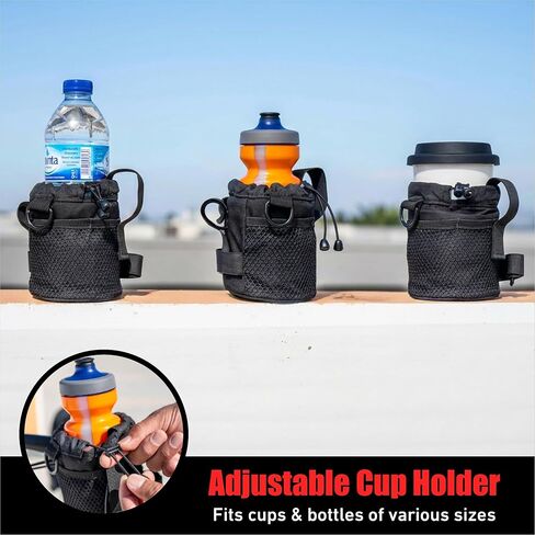Nomad USA Universal Bike Cup Holder, Handlebar Drink Holder, Bottle Holder, Suitable for Road Bikes, Bicycles, and All (Black) in Kuwait