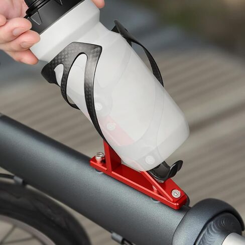 محول قفص زجاجة مياه من سبائك الألومنيوم خفيف الوزن - ارتفاع قابل للتعديل لدراجات MTB/الطرق (100 × 63.7 مم) - براغي من الفولاذ المقاوم للصدأ مقاومة للصدأ in Saudi Arabia