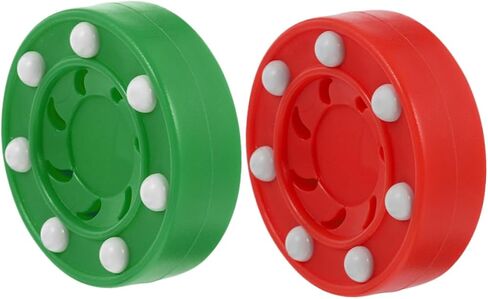 Happyyami 2pcs Roller Hockey Pucks for Street Hockey and Training Versatile Ice Pucks for All Genders for Indoor and Outdoor Practice Enhance Skating Skills Any Weather in Saudi Arabia