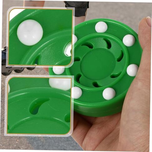 Happyyami 2pcs Roller Hockey Pucks for Street Hockey and Training Versatile Ice Pucks for All Genders for Indoor and Outdoor Practice Enhance Skating Skills Any Weather in Saudi Arabia
