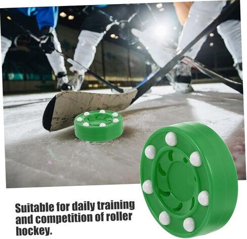 Happyyami 2pcs Roller Hockey Pucks for Street Hockey and Training Versatile Ice Pucks for All Genders for Indoor and Outdoor Practice Enhance Skating Skills Any Weather in Saudi Arabia