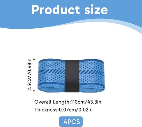 4 قطع من شريط قبضة البيسبول، شريط قبضة الخفافيش، قبضة مضرب البيسبول، مقطوع مسبقًا لمضارب البيسبول والكرة اللينة، غطاء متين ومريح للمقابض الرياضية المتعددة، للمقابض الرياضية المتعددة in Kuwait